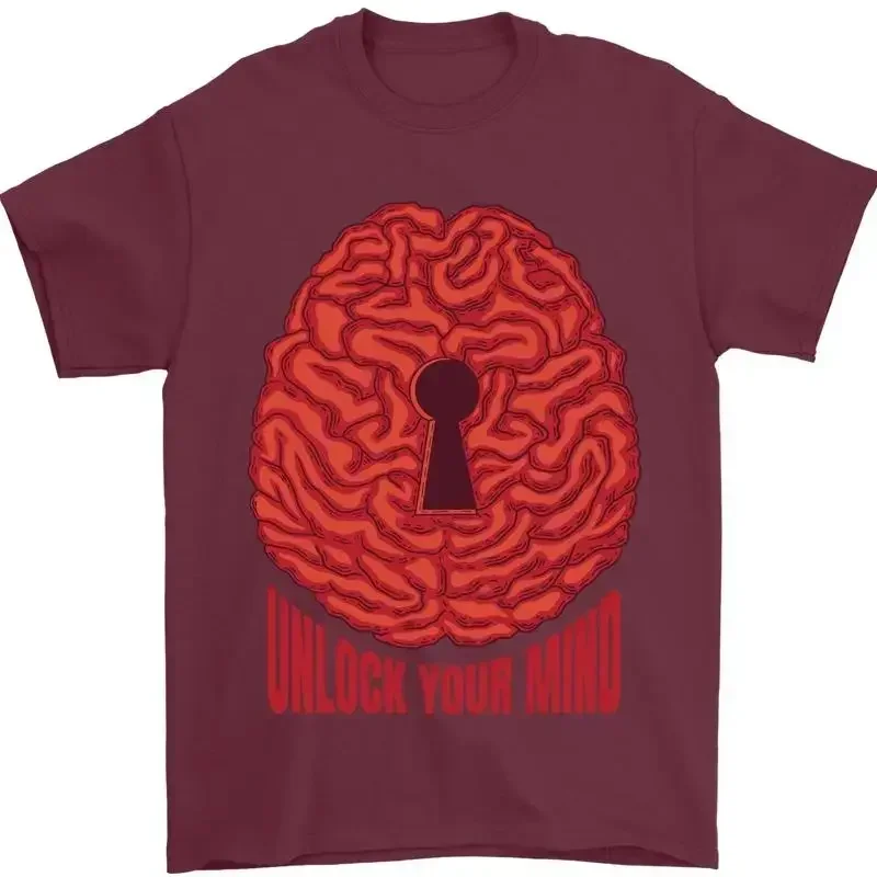Entsperren Ihre Geist Psychologie Psychologe T-shirt pour homme 100% coton
