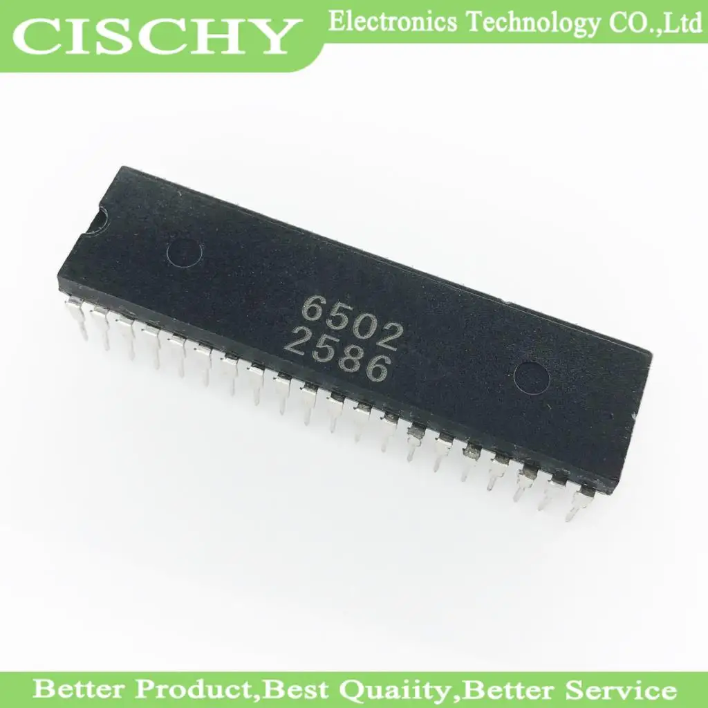 1PCS/lot MOS6502 6502B Vintage Processor / processor . 6502 MOS6502AD 6502AD old cpu . DIP40 IC and original In Stock