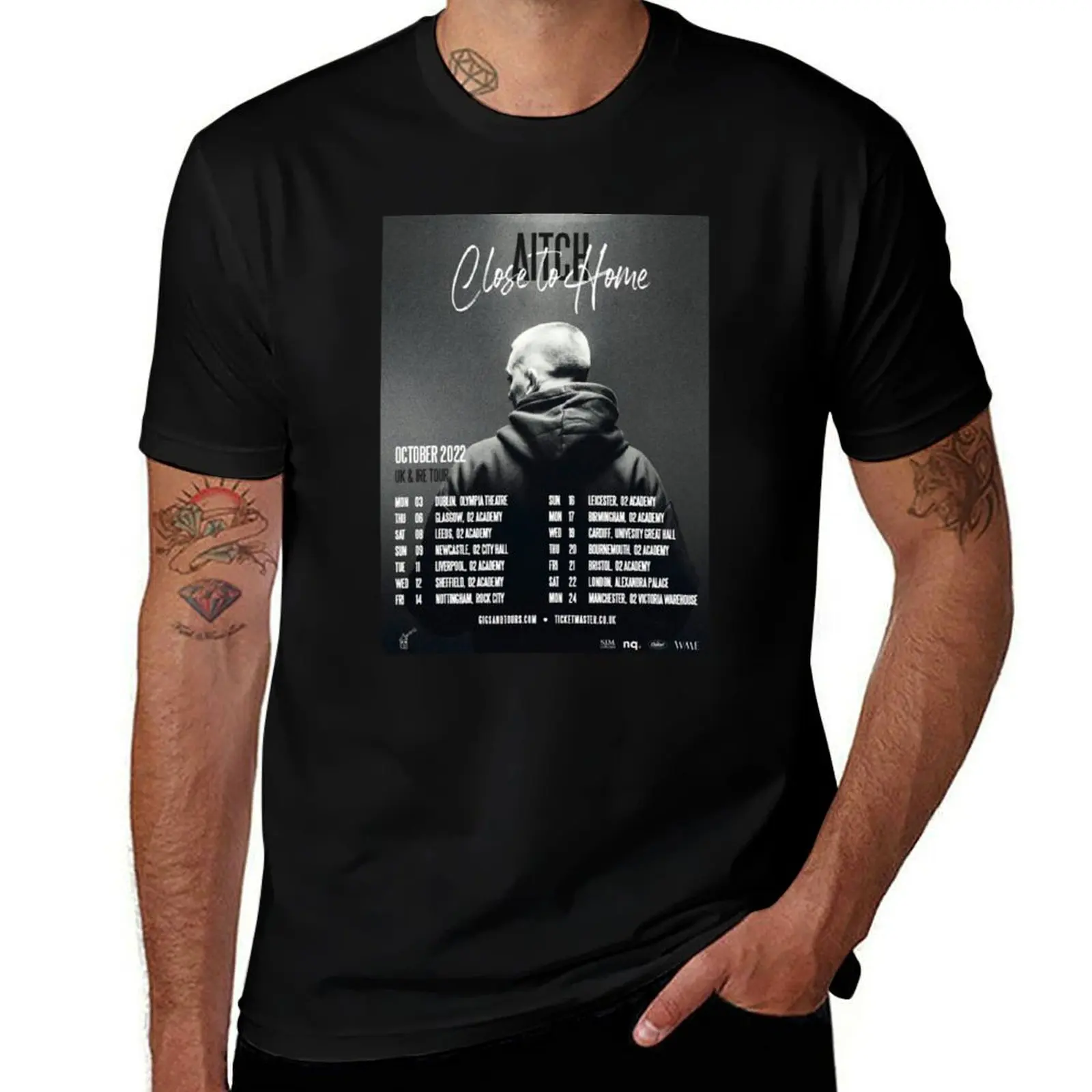 

Aitch Announces Close To Home Tour 2022 T-Shirt anime tshirt vintage Blouse fruit of the loom mens t shirts
