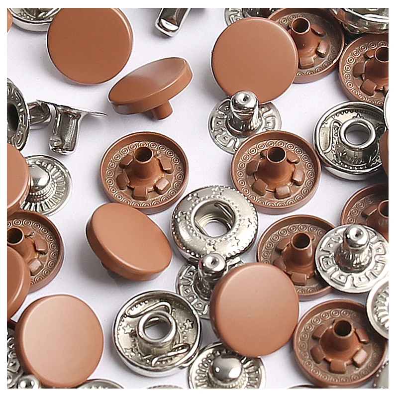 New 15mm Leather Snap Fasteners Metal Buttons Round Duty Sewing Accessories Color Button For Clothing Jackets bags Leathercrafts