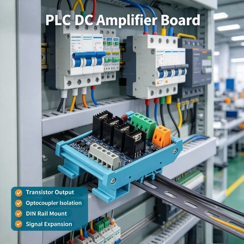 PLC DC Amplifier Board Transistor Output 2-24 Channel Optocoupler Isolation Non-contact Signal Expansion Control Board