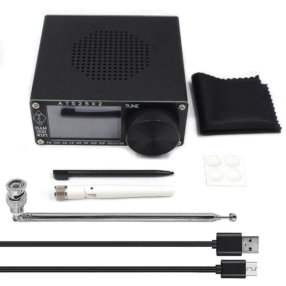 ATS25X2 All Band Radio FM LW MW SSB Stereo Radio Si4732 Chip Digital Radio APP Network WIFI Configuratio with Spectrum Scanning