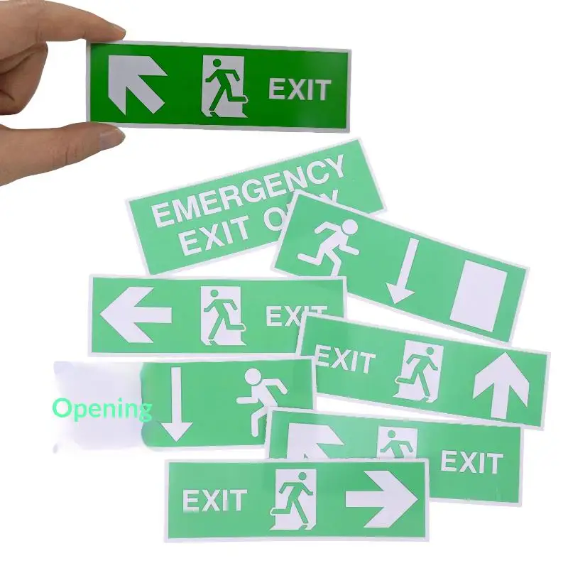 1/3Pcs Doors Stairs Home Garage Bumper Waterproof Warning Signage New Design Safety Signage Car Parts