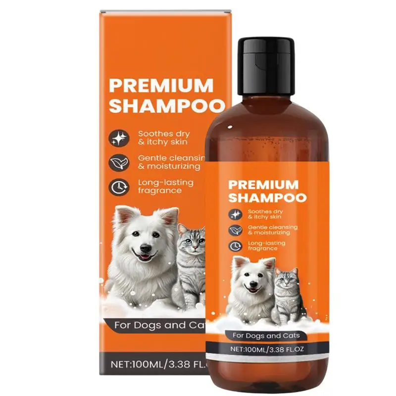 

Очищающий шампунь для кошек, 100 мл, очищающий шампунь для шерсти домашних животных, щенков, натуральный, нежный, питательный, раствор для уменьшения выпадения собак