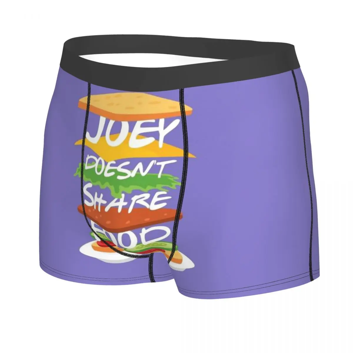 Joey Deelt Geen Food Tv-Show Heren Boxershorts, Zeer Ademende Onderbroeken, Topkwaliteit Shorts Met 3D-print Cadeau-Idee