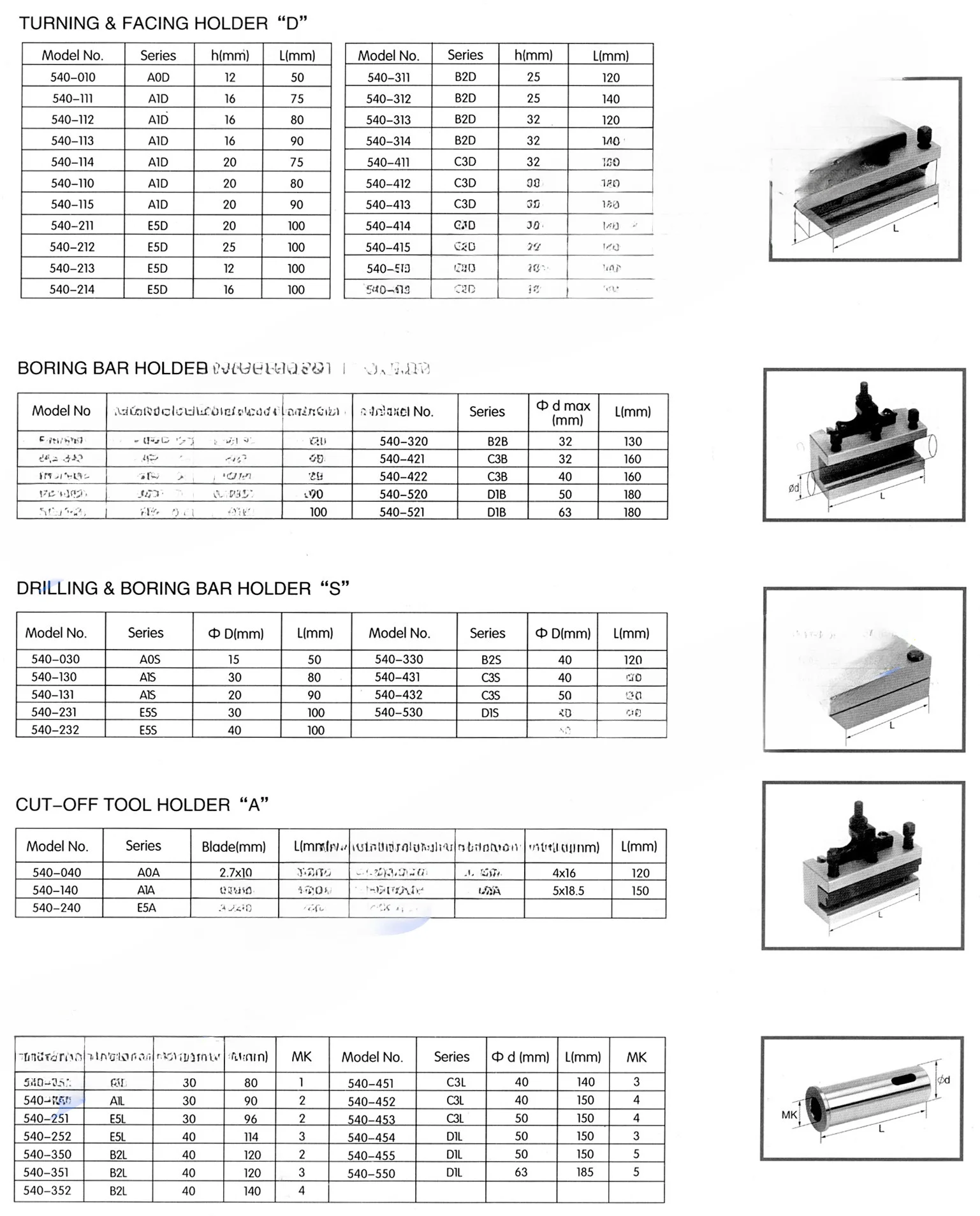 540-152 MT2 change sleeve, use with A1 tool post, best quality tool holder in China, HAIDAO brand, d:30mm, L: 90mm