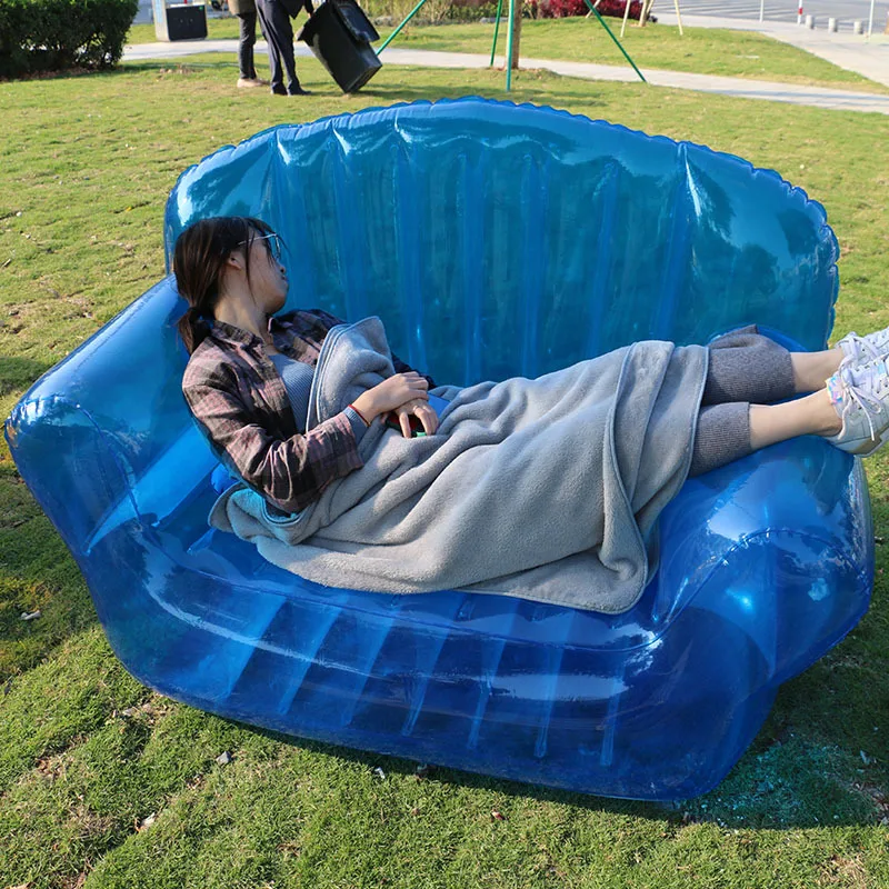 Silla inflable sofá doble PVC comodidad en el hogar