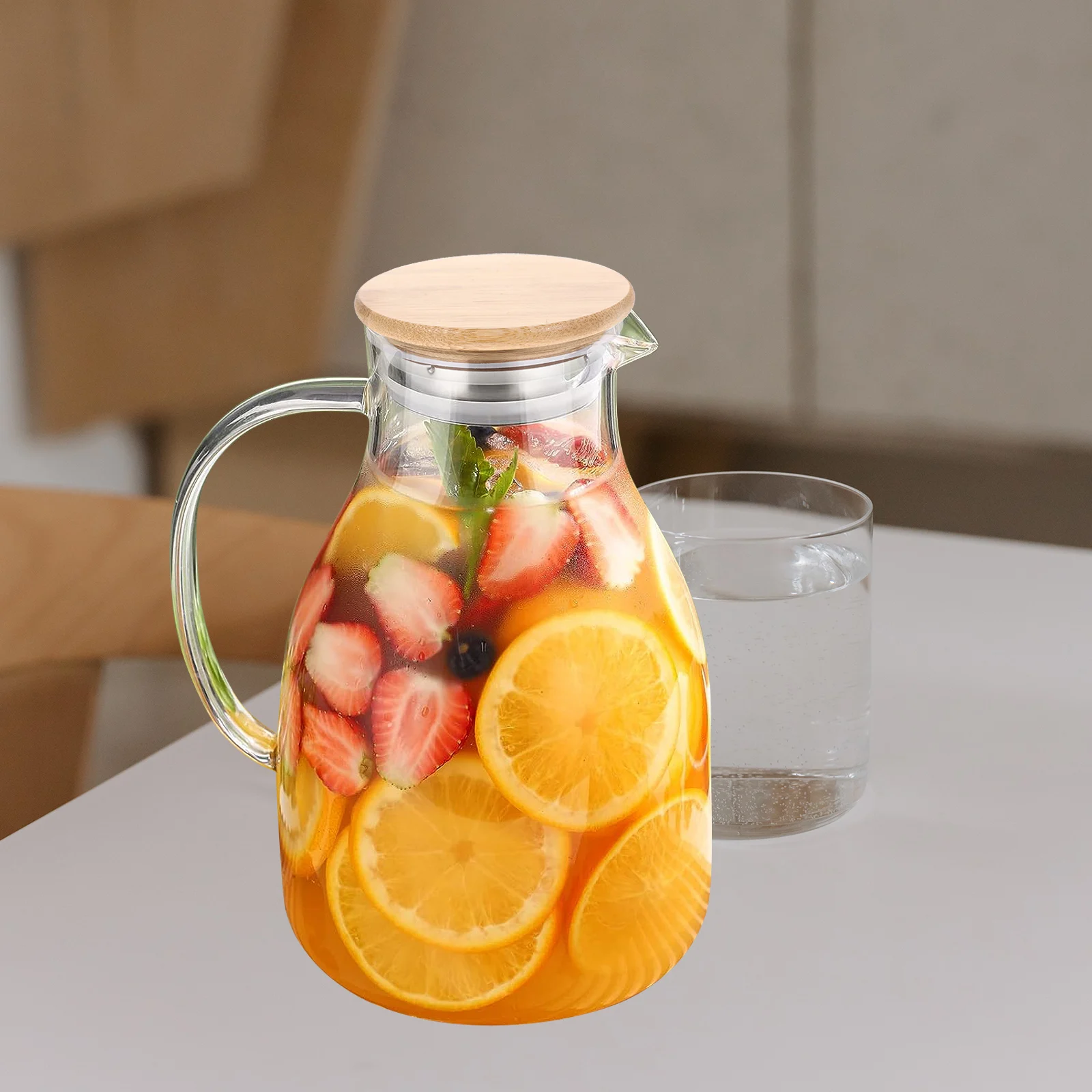 

Wood Pitcher Practical Pitcher Lid Replacement For Water Jug Cover Kitchen Home Use Sealing Lid Accessory