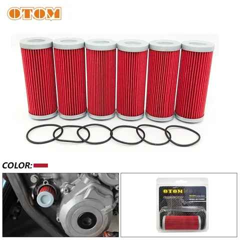 Масляный фильтр OTOM для мотоцикла 77338005100 для KTM SX SXF EXC XCFW XCW SMR HUSQVARNA FE FC250 350 400 450 530, фильтры двигателя
