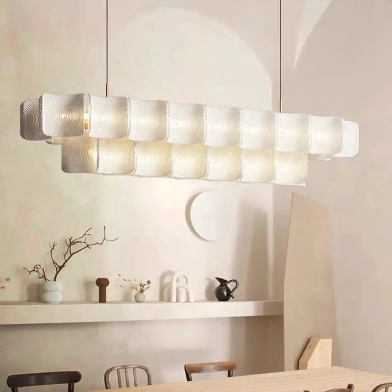 Wabi wind chandelier living room main light French cream wind dining room bedroom model room lamp