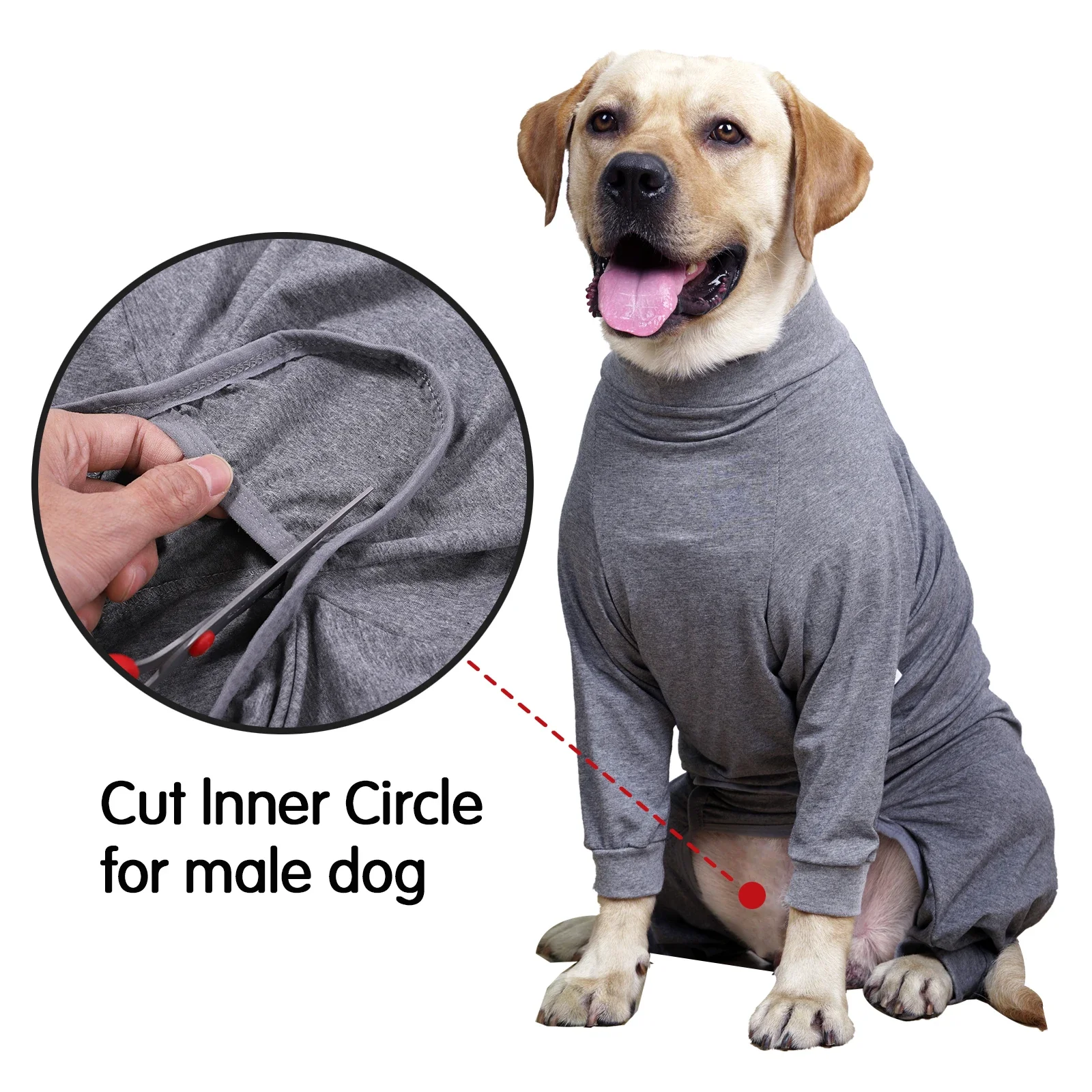 Dog Recovery Suit After Surgery Anti-lick Wound Sterilization Suit Anti Hair Loss Pet Clothes Anxiety Calming Shirt Dog pajama