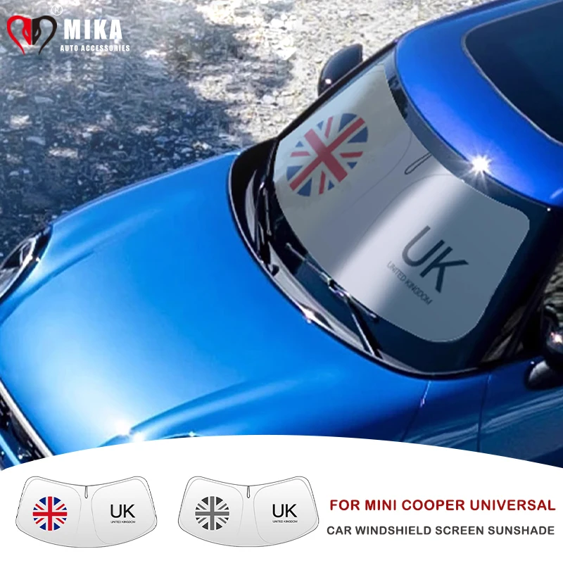 

Car Windshield Sunshade Cover For Mini Cooper R55 R56 R60 F54 F55 F56 F60 J01 J05 U25 Front Protection Sunshade Auto Accessorie