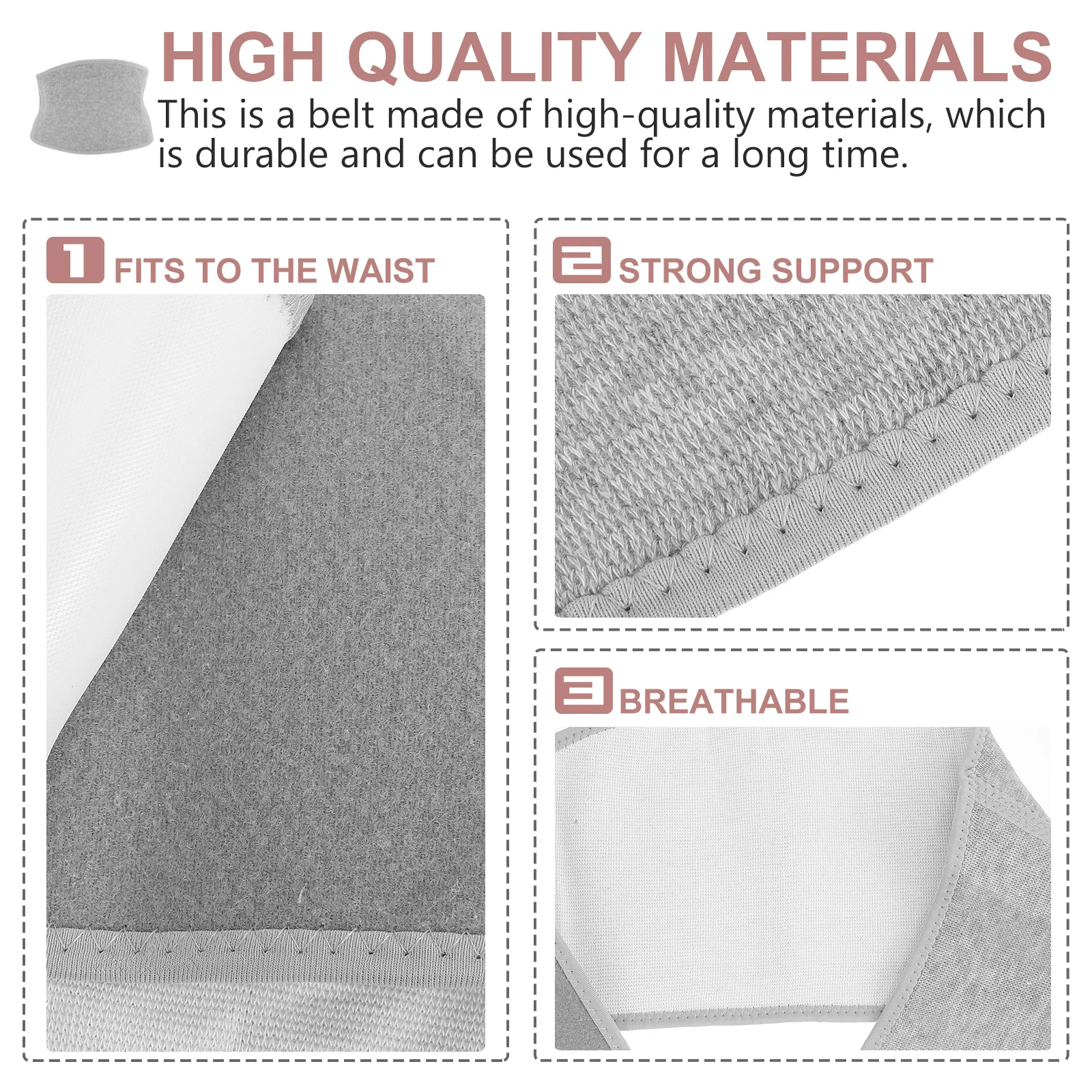 

1Pcs Waist Warm Belt Breathable Creative Cotton Lumbar Supporter Ergonomic Design for Waist Protection and Fatigue Relief
