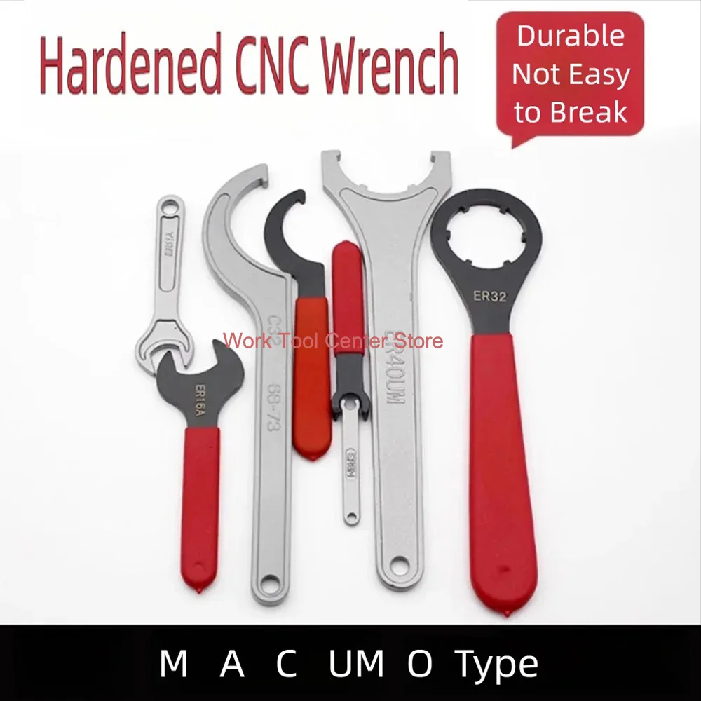 CNC Tool Hardened Wrench Nut Spanner C42 APU13 ER11 ER16 ER20 ER25 ER40UM ER50UM OZ25 Machine Parts Locking Hardware Accessories