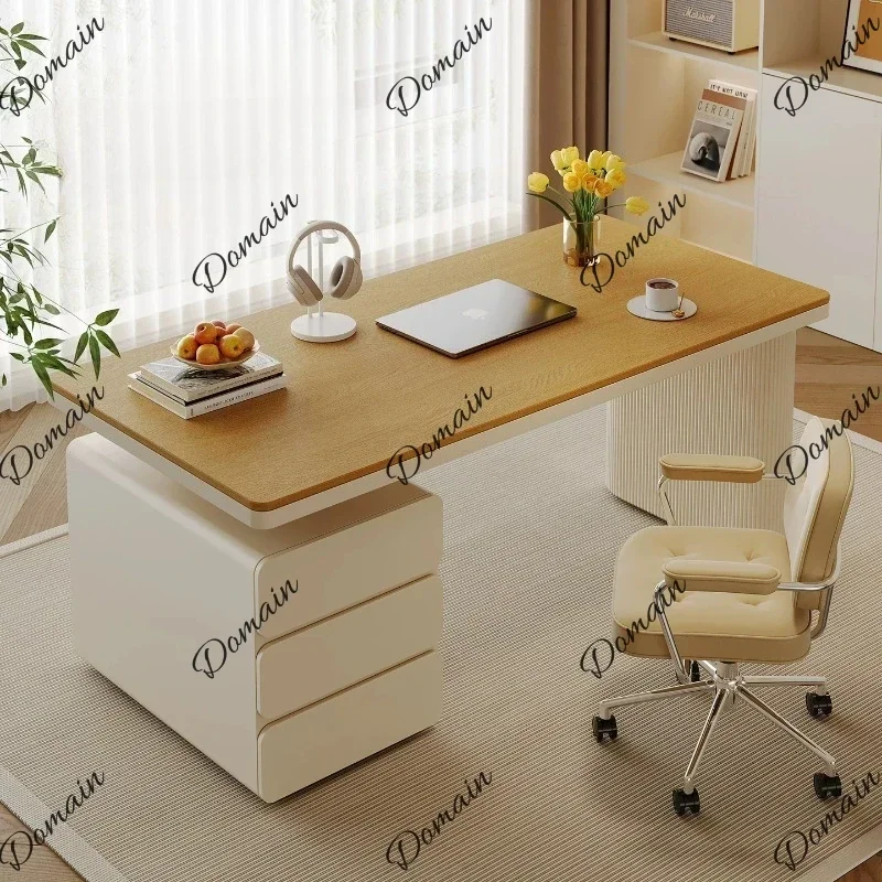 XX French Cream Style Room Desk Home Workbench Light Luxury Premium Table Desktop Computer Office Desks And Workstations Furnitu