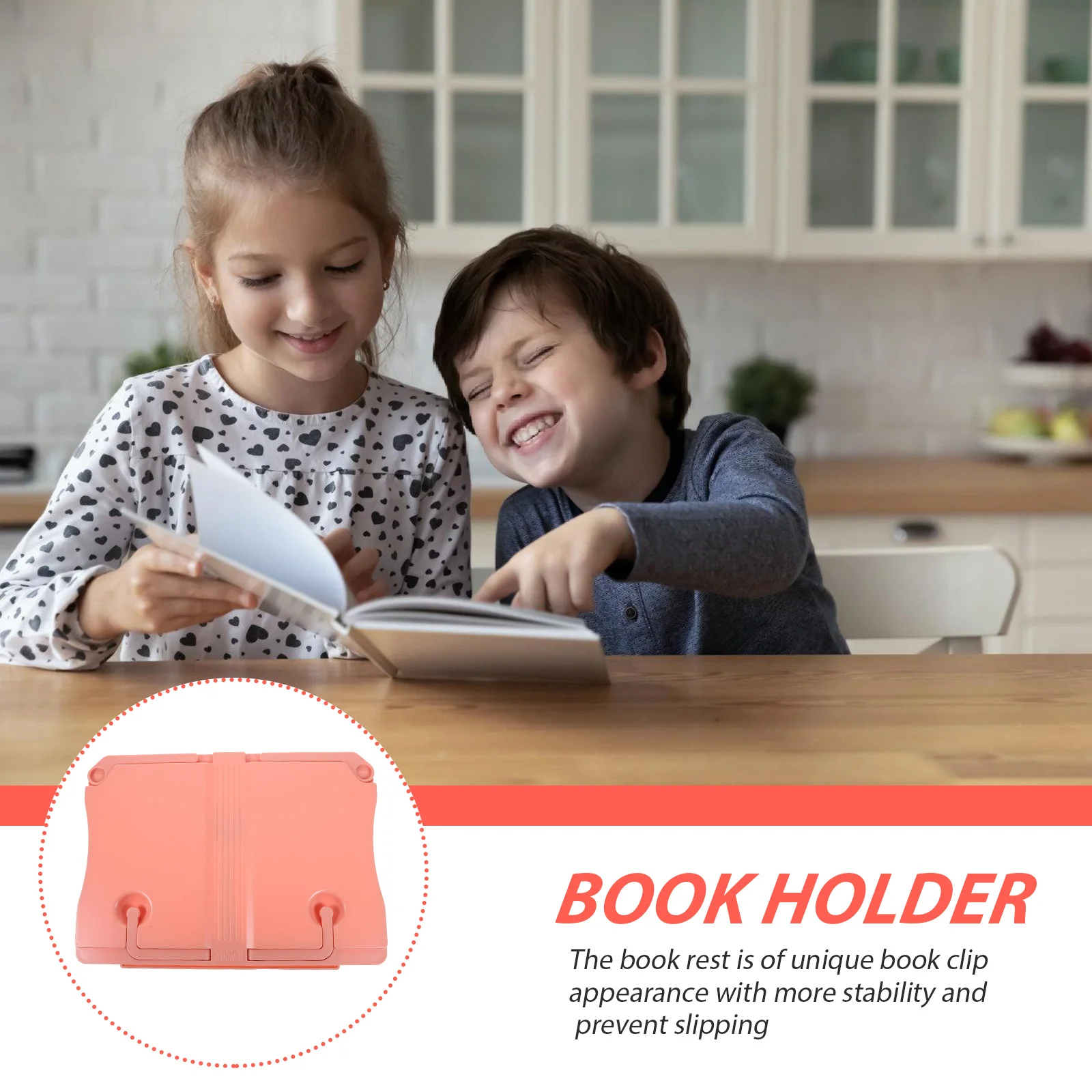 

Reading Bookshelf Stand Holder Detachable Desktop Stands Abs Material for Holders Child