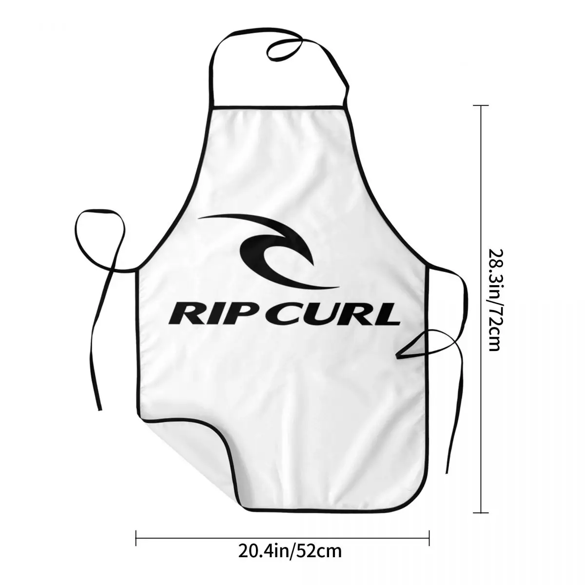 Rip Curl Logo (1) Apron Chef Cooking Baking Tablier Waterproof Bib Kitchen Cleaning Pinafore for Women Men Gardening