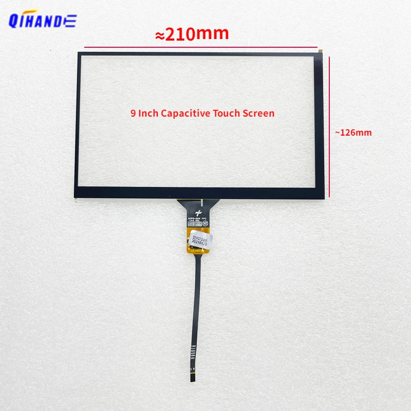 9 Inch 210x126mm Capacitive Touch Screen Sensor Dightizer Panel Glass For Car Radio Panel GT911 GT615 6pin LXH-TPC0013-0021-V5