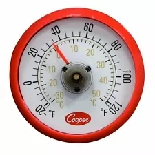 COOPER ATKINS COOLER/REFRIGERATOR THERMOMETER MAGNETIC BACK #535 FREE SHIPPING