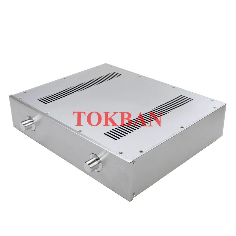 Tokban Audio WA59 430*92*343mm All Aluminum HIFI Preamplifier Chassis Enclosure DIy Vacuum Tube Amplifier Case Shell