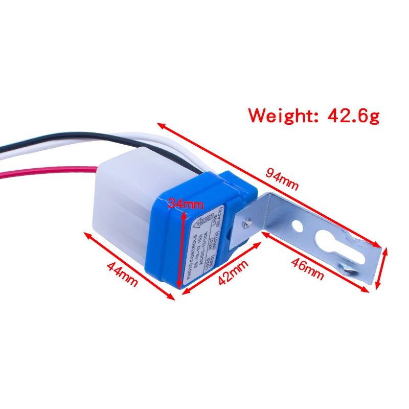 10a fotointerruptor sensor interruptor automático ligar/desligar fotocélula controle de luz rua universal 220v sensor automático acessórios para casa wavgat