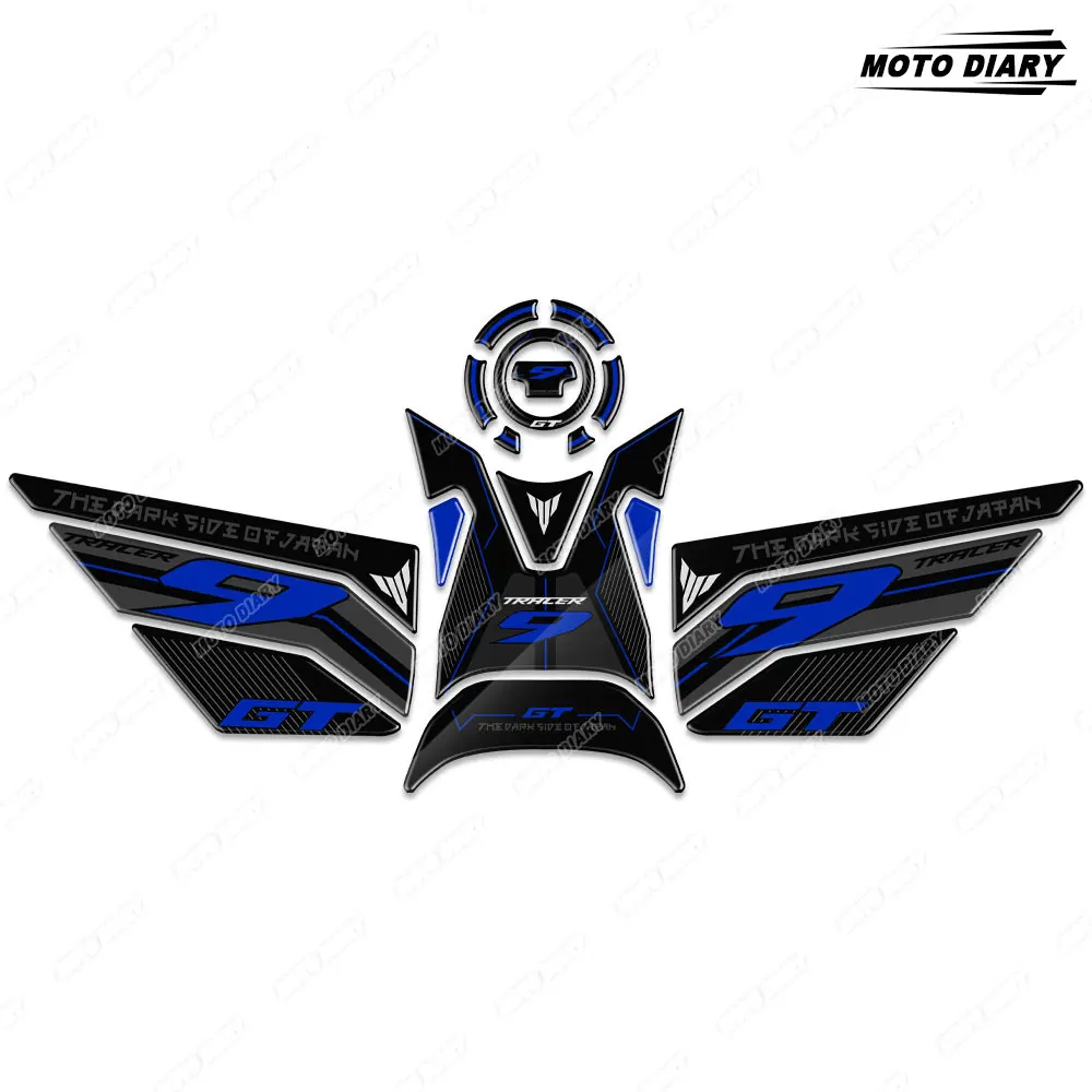 Motorcycle Fuel Tank Pad Sticker 3D Protector Decals Waterproof For TRACER 9 GT Tracer 9 GT Tracer9 2021 2022 2023