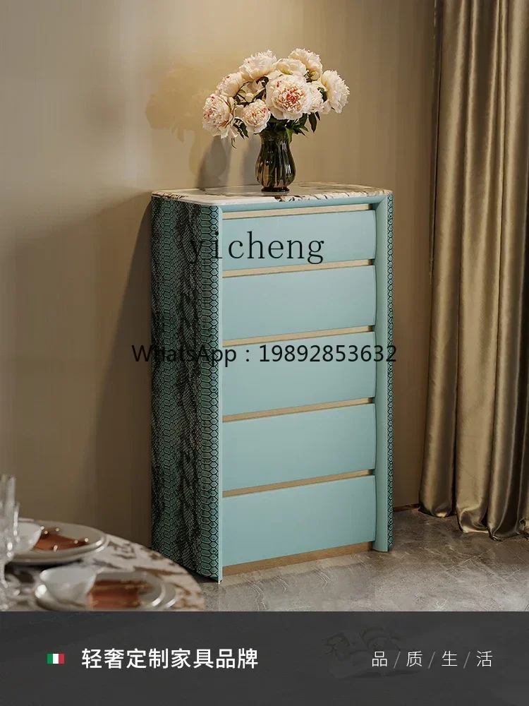 Chest of Drawers Italian Modern Fashion Three Four Six-Bucket Cabinet Bedroom Drawer Storage Cabinet