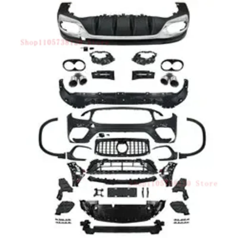 Factory Hot Selling High Quality Front Rear Bumper With Grille Modified GLB4 Car Body Kit GLB Class X - 6