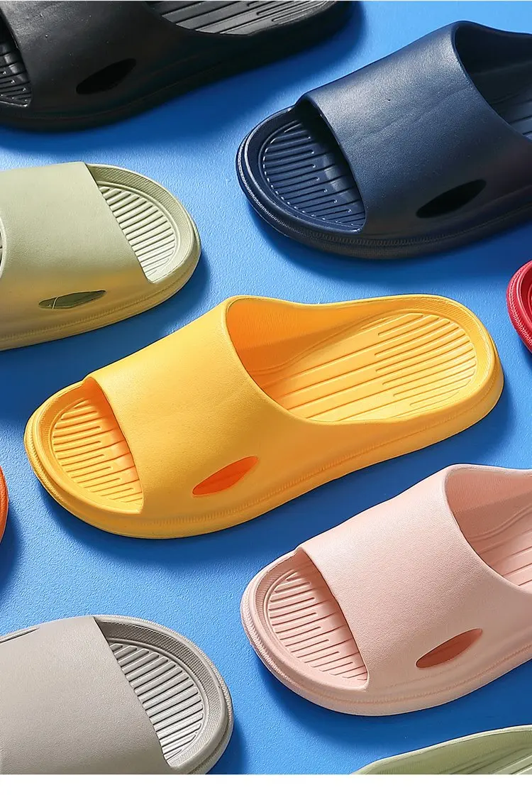 Sandalias de suela suave antideslizantes para interiores y exteriores, zapatillas de verano para parejas, para el hogar, baño...