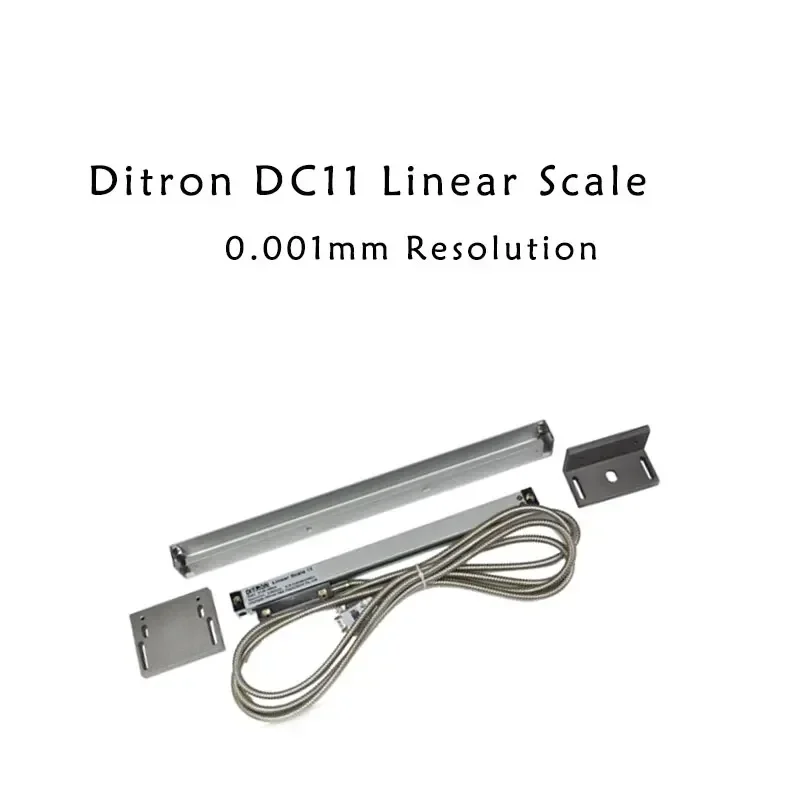 Ditron 1um DC11-50 100 150 200 250 300 350 400 مللي متر مقياس خطي البصرية التشفير 0.001 مللي متر TTL 5V الزجاج حاكم