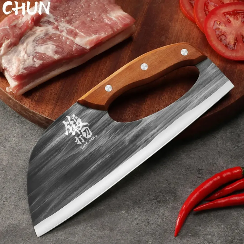 

Labor-saving Knife 50Cr15mov Forged Kitchen Knife Lady Kitchen Knive Household Safe Cooking Knife Easy Cut Cleave Knives