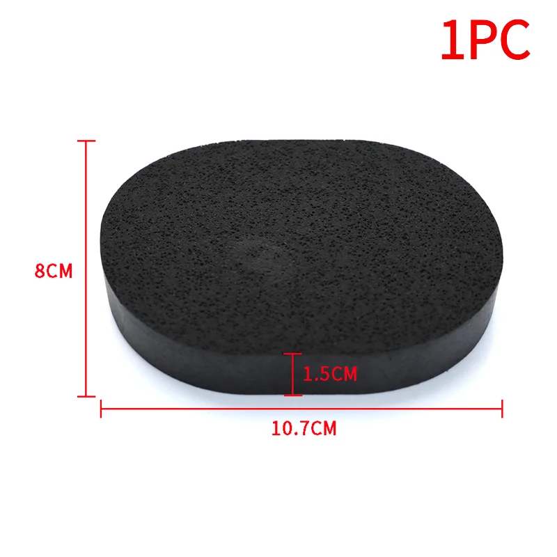 1PC Black Bamboo Charcoal Face Clean Sponge Wood Fiber Face Wash Makeup Puff.