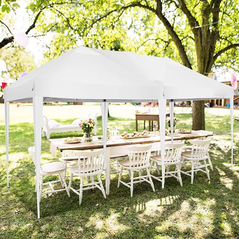 Canopy 10x20 Pop Up Canopy Tent with 6 Sidewalls, Waterproof Outdoor Event Shelter Gazebo Sun Shade Portable 10x20 Tents