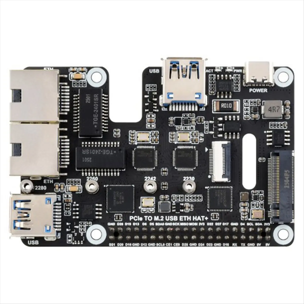 L73A NEW PCIe to USB 3.2 Gen1 / 2.5G ETH / M.2 NVMe Adapter for 5 Supports NVMe Protocol M.2 Solid State Drive