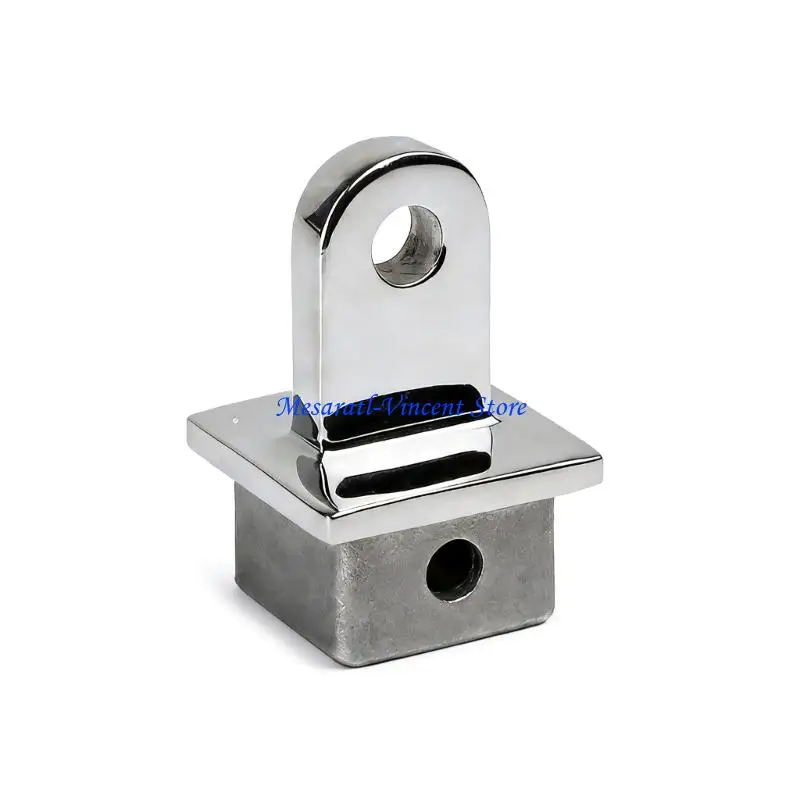 

A70F Tubing Top Eye End Cap Stainless Sliding Cap Marine Bimini Fitting for Awning
