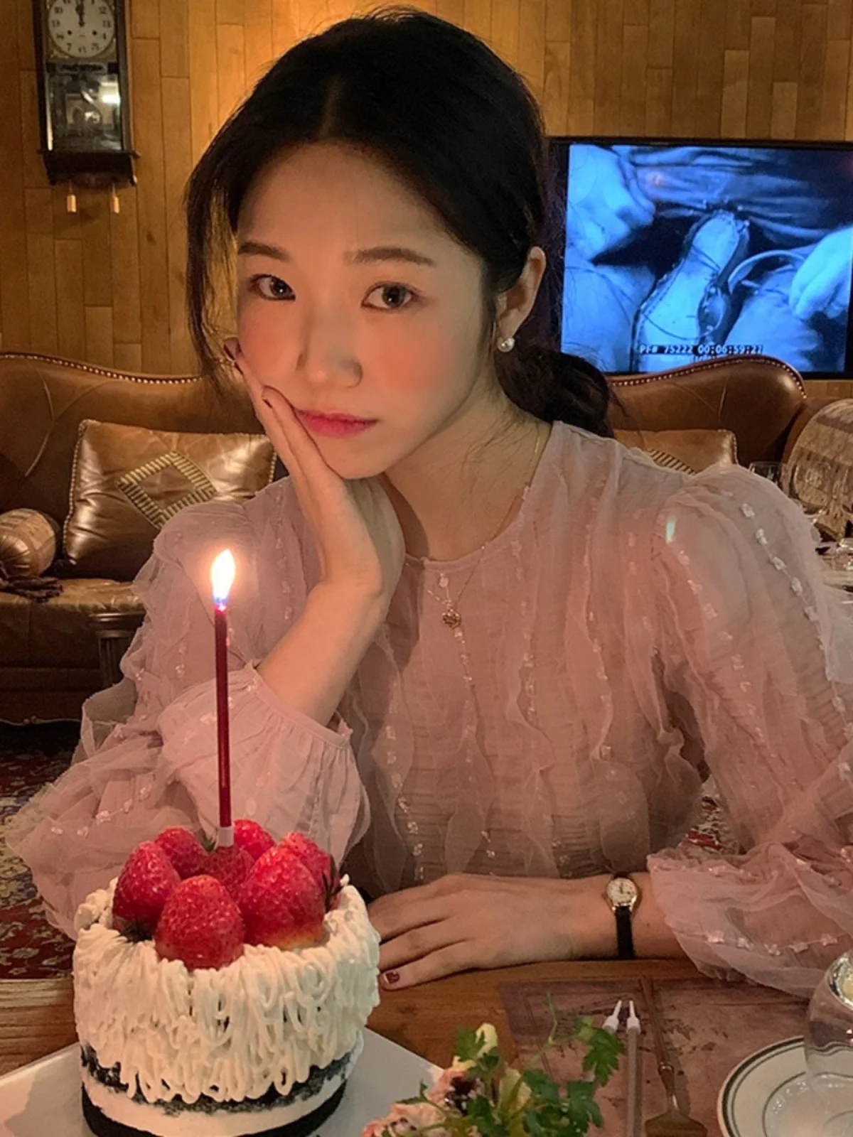 

Новая весенняя женская блузка в корейском стиле, свободного кроя, с рукавами-фонариками, из нежной сетчатой ткани, с круглым вырезом, укороченная, для повседневной носки