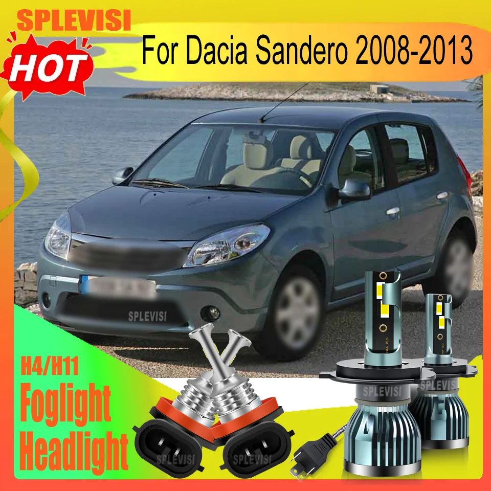 

Ideal for Safe Night Trips LED 9003 H11 Headlight Fog Light Suit Compatible For Dacia Sandero 2008 2009 2010 2011 2012 2013