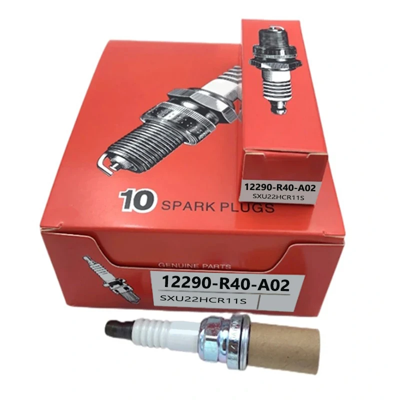 4/6pcs lot 12290-R40-A02 SXU22HCR11S Iridium Spark Plug For Honda Civic Accord Acura MDX 12290 R40 A02 SXU22HCR-11S 12290R40A02