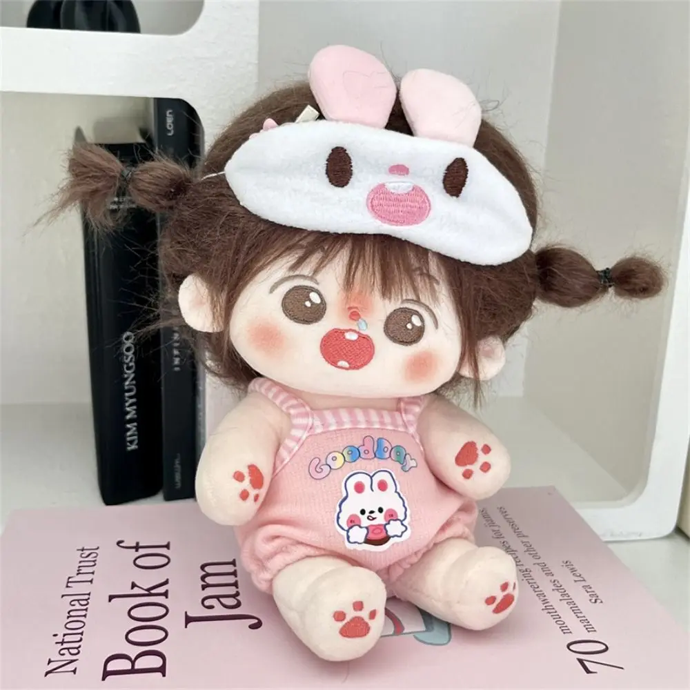 

1 set Dress Up 20cm Cotton Doll Clothes DIY Clothing Headdress Miniature Dress Suit Kawaii Jumpsuits No Attributes Dolls Clothes