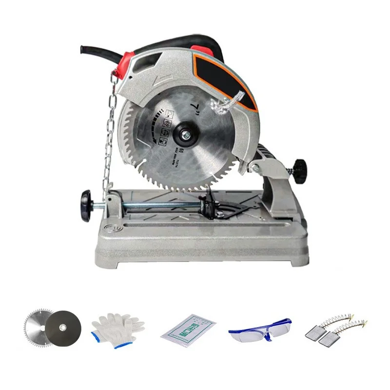 220V Multi-Function Metal Profile Cutting Machine Desktop Aluminum Material Steel Wood PVC Pipe Cutting Machine