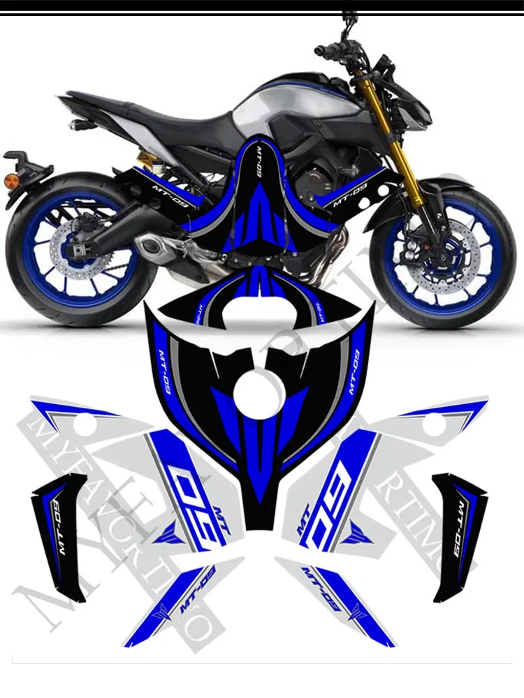 

2016-2020 Motorcycle Knee For Yamaha MT09 MT-09 MT 09 Stickers Tank Pad Paint Protector Fairing Accessories Decal Fuel Gas