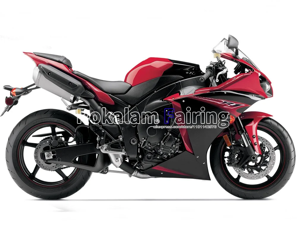 

For Yamaha YZF1000 R1 12 13 14 Parts YZF R1 2012 2013 2014 Red Black Aftermarket Sportbike Fairing (Injection molding)