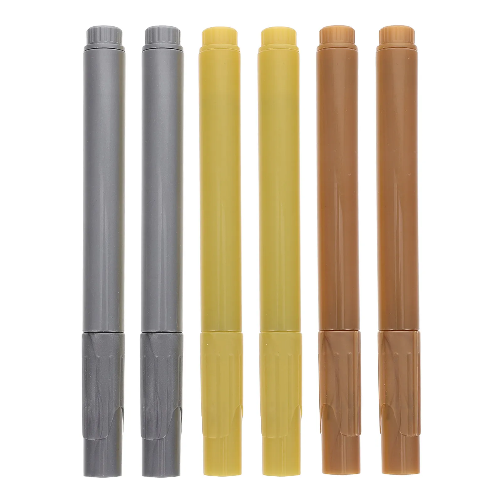 6Pcs Headstone Marker Pen Permanent Waterproof Stone Paint Markers Quick Drying Cemetery Monument Inscription Repair Memorial
