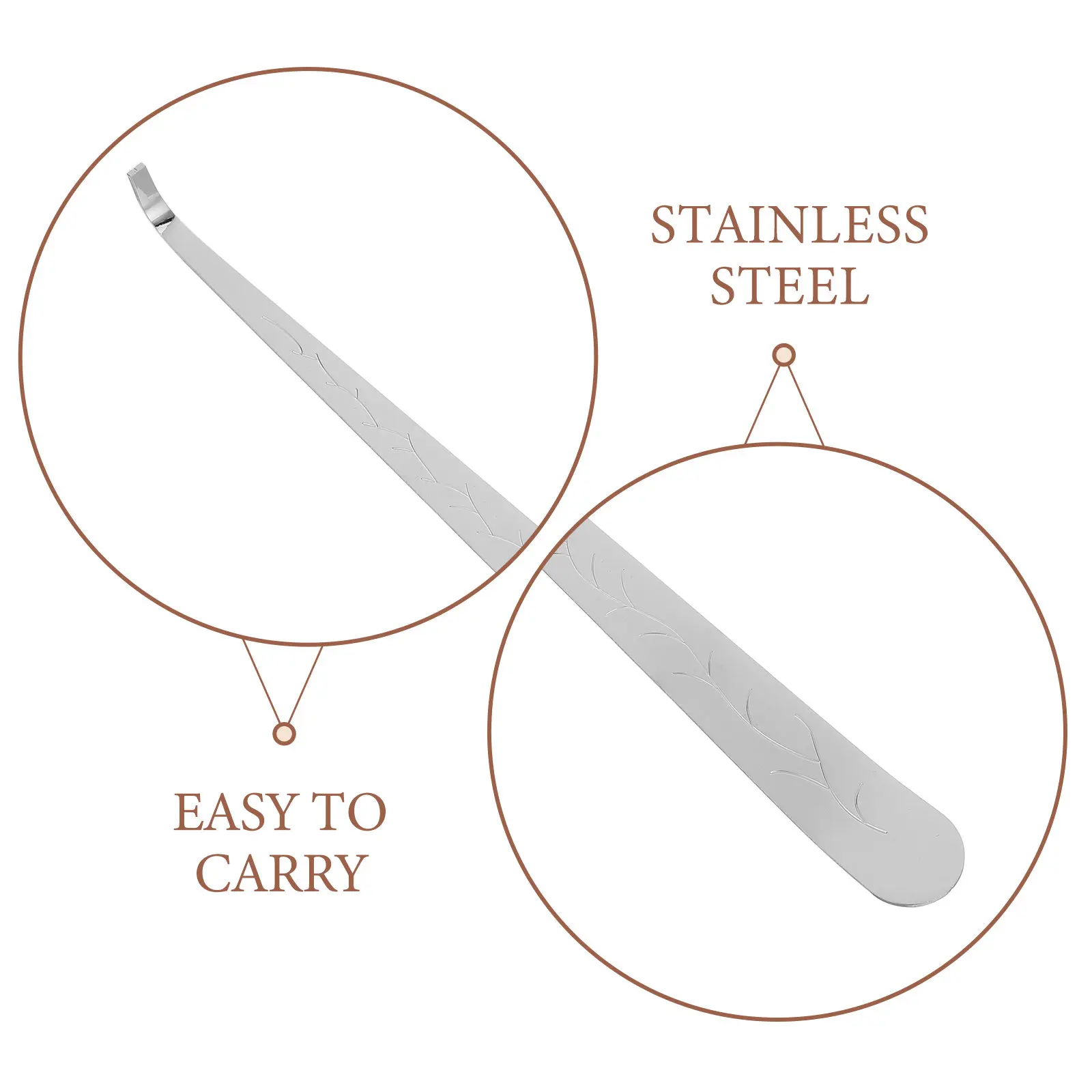2Pcs Wick Hook Stainless Steel Long Handle Wick Dipper for Aromatherapy Scented Maintenance Smokeless