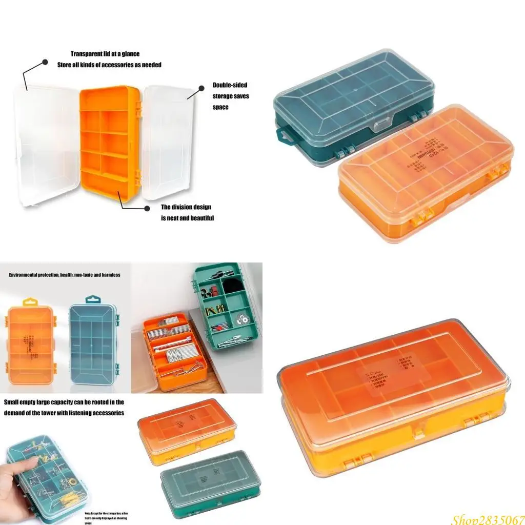 High Transparency Double Sided Container Organizers Box for Electronic Component 831F