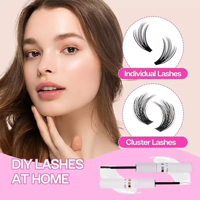 10ml 2 in1 Lash Bond & Seal Cluster colla per ciglia per Extension ciglia fai da te colla impermeabile a lunga durata per grappoli di ciglia