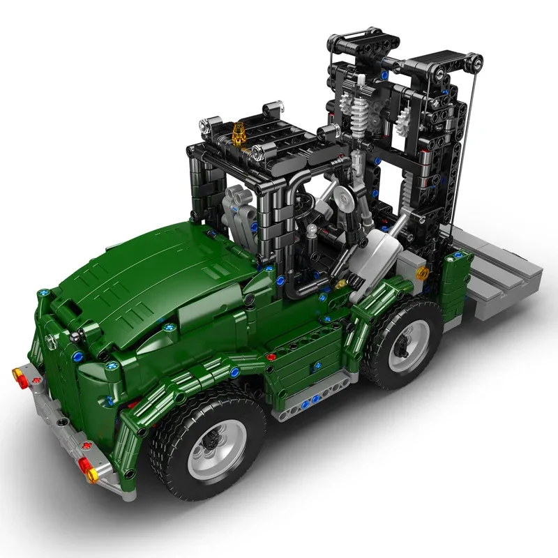 MOULD KING 20050 RC Heavy-Duty Forklift Building Block Set with Pallet, Technical Pick Up Truck Construction Toy for Adults