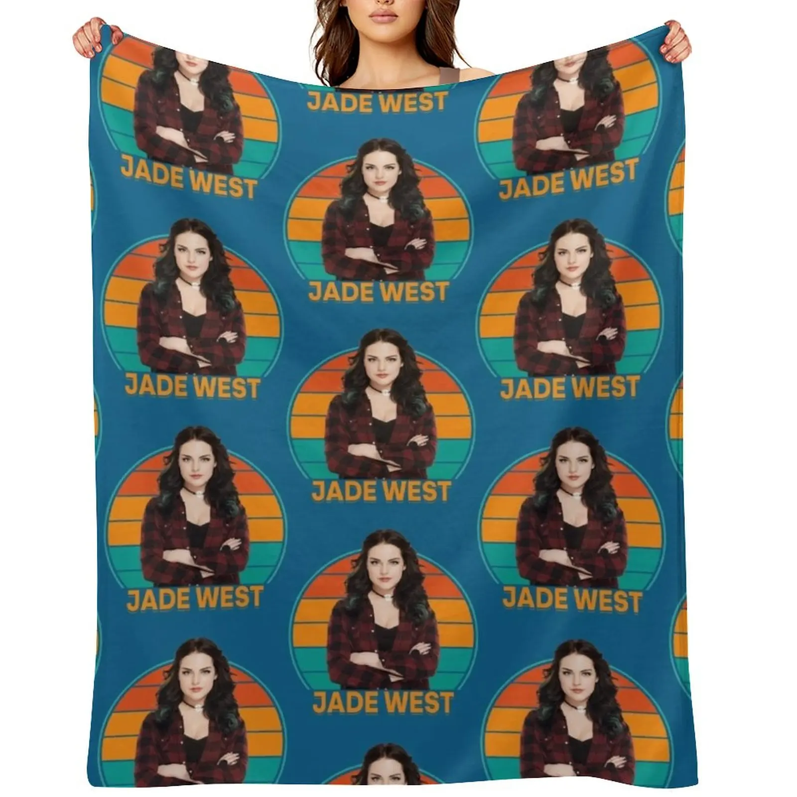 

Jade West Jade West Jade West Throw Blanket cosplay anime blankets ands decorative halloween Blankets