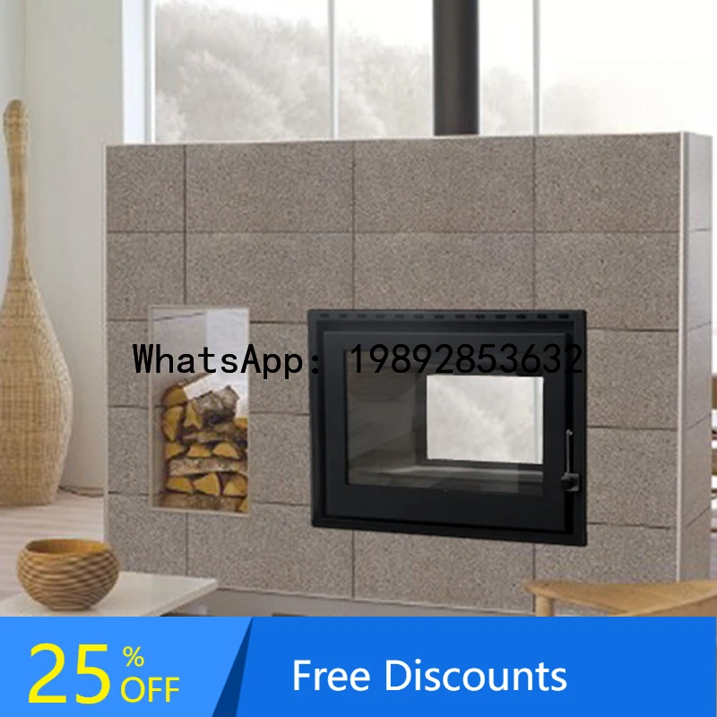 XX Carbon Steel Wood-Burning Fireplace for Home Use, B&B, Villa, Living Room Heater, Outdoor Heating Stove