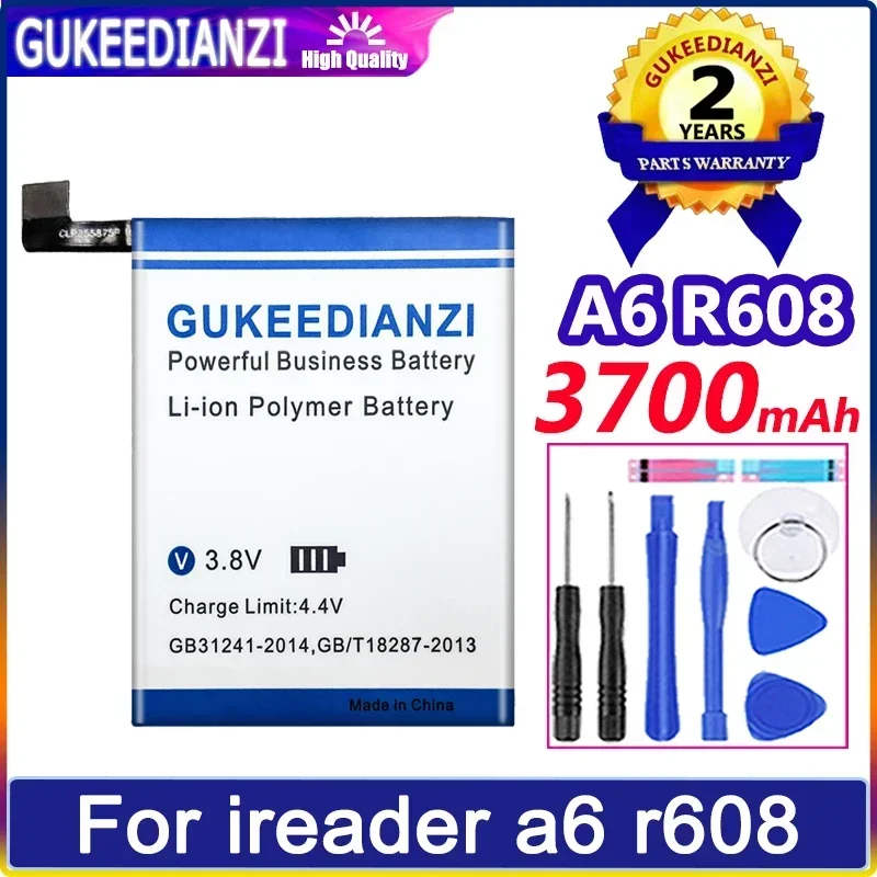 Battery for Ireader A6 E-Book Reader - Provides 3700mAh strong power for Ireader A6.